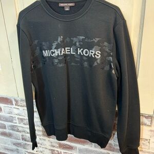 Michael Kors Men’s Black Logo Crewneck Sweatshirt
